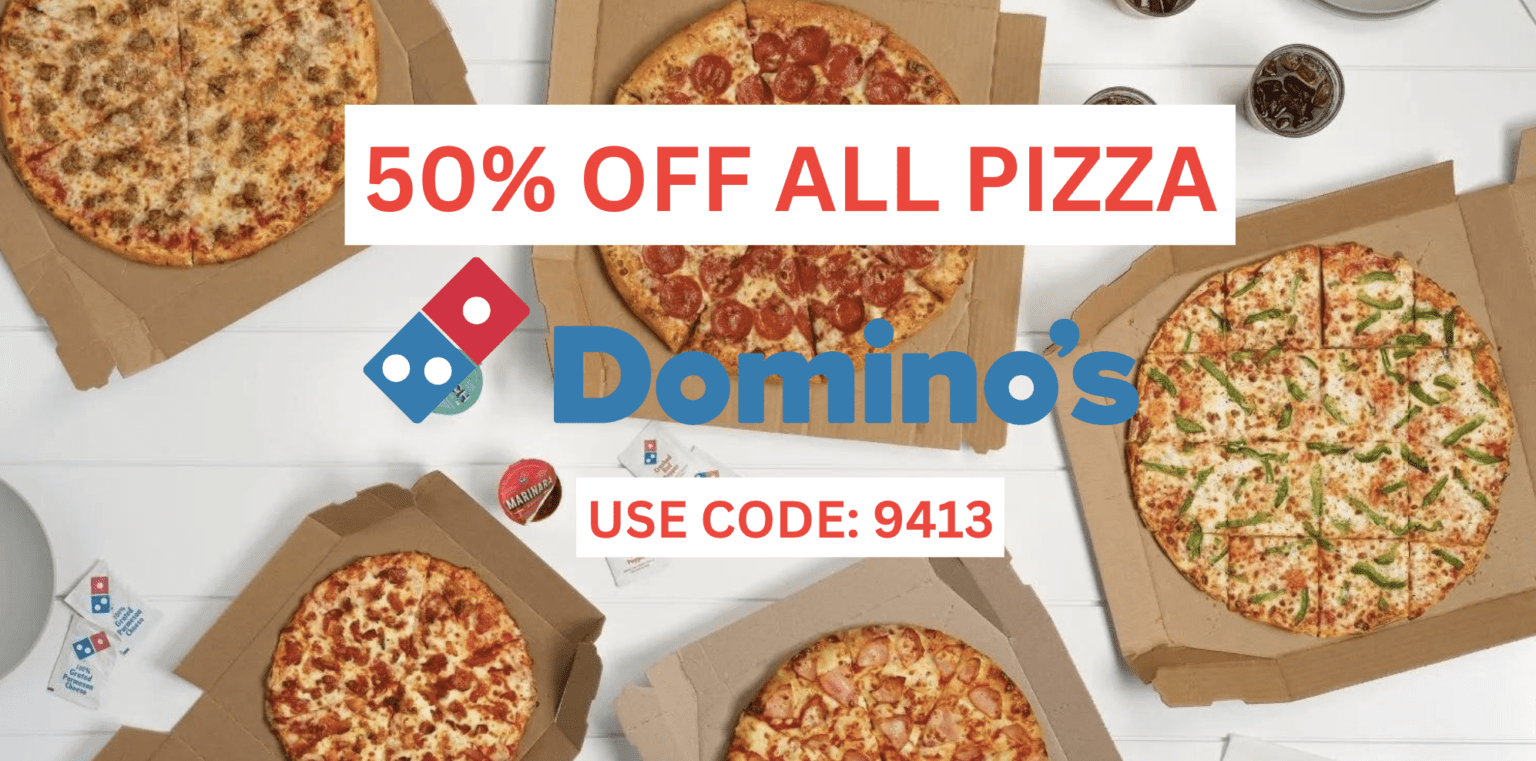 Domino’s – 50% Off All Pizzas! Ends March 24Th!